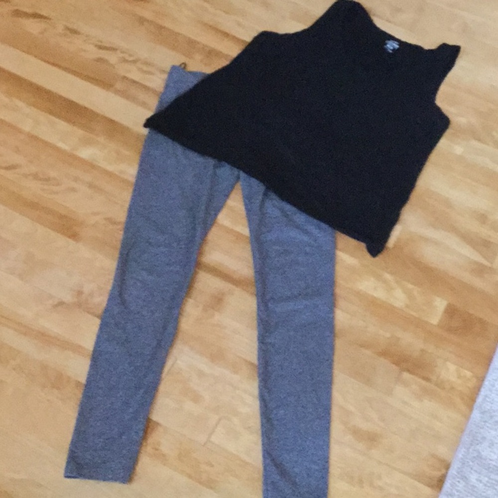 H&M leggings size S Old Navy tank size M